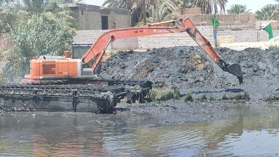 الموارد المائية في النجف الاشرف تواصل اعمال التطهيرات للانهر في المحافظة.