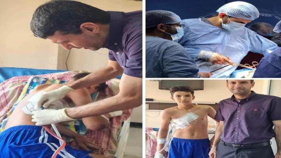 مدينة الصدر الطبية في النجف الاشرف تسعف شاب ب(٣٥) قنينة دم بعد طعنه بآلة حادة