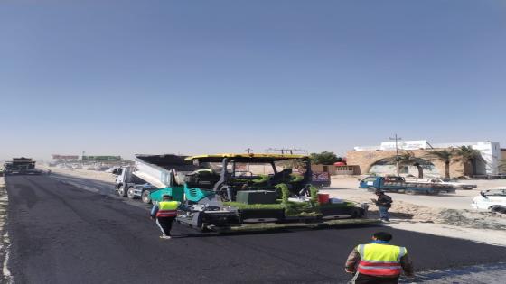 إكمال إكساء الشارع من عمود ٧٠ الى عمود ٢٨٥ ضمن مشروع المدخل الشمالي للمحافظة