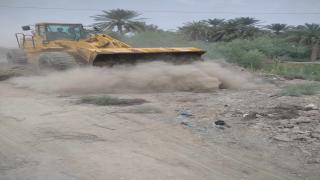 الموارد المائية تواصل اعمال فتح طرق المراقبة لمحرمات الانهر في المحافظة