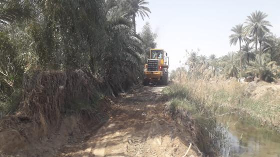 الموارد المائية في النجف الأشرف تواصل أعمال التطهيرات للأنهر في المحافظة.