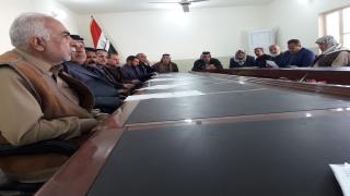 مدير دائرة العمل والتدريب المهني يلتقي قائممقام المناذرة لمناقشة بناء مركز تدريب شعبي لأبناء القضاء