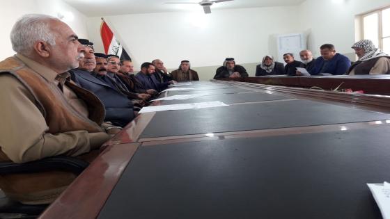 مدير دائرة العمل والتدريب المهني يلتقي قائممقام المناذرة لمناقشة بناء مركز تدريب شعبي لأبناء القضاء