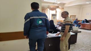 الصحة والسلامة المهنية تنجز اكثر من (٢٠٠) فحصاً طبياً خلال الأسبوع الجاري