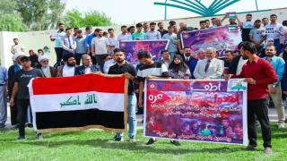 جامعة جابر بن حيان للعلوم الطبية والصيدلانية تنظم وقفة احتجاجية دعماً للشعب الفلسطيني