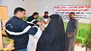 مصفى النجف يتشرف بتجهيز سلات غذائية للعوائل المتعففّة في محافظة النجف الأشرف.