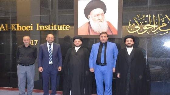 مديرية شهداء النجف تبحث موضوع توثيق الشهداء الأجانب خلال زيارة مكتب السيد الخوئي