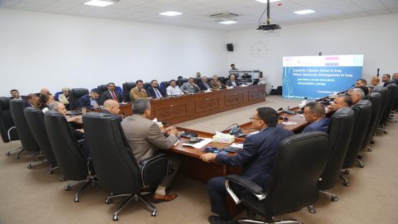 الموارد المائية في النجف الاشرف تشارك في ورشة عمل ادارة الموارد المائية الوطنية في العراق.
