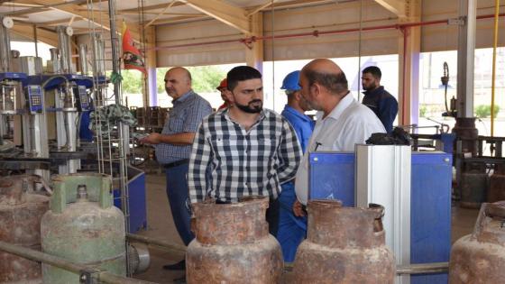 استمرار الجولات الرقابية التفتيشية في معامل تعبئة الغاز في النجف الأشرف