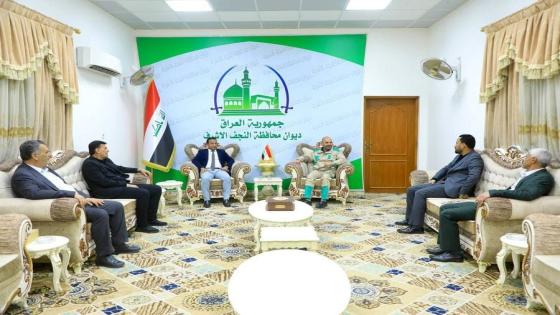 محافظ النجف الأشرف يستقبل وفد الهيئة الإدارية لنادي النجف الرياضي لبحث الإنتخابات القادمة