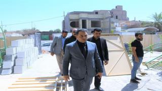 المدير العام للتربية في محافظة النجف الاشرف يتفقد اعمال ترميم اعدادية الأمير للبنات