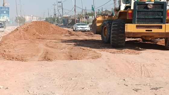 استمرار العمل في مشروع اعمال شارع الحولي الشمال فلكة المظفر