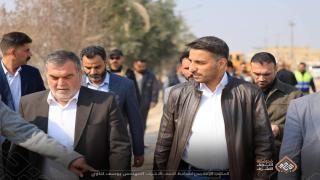 محافظ النجف الاشرف يُعلن انطلاق أعمال تأهيل شارع المعمل في قضاء الكوفة