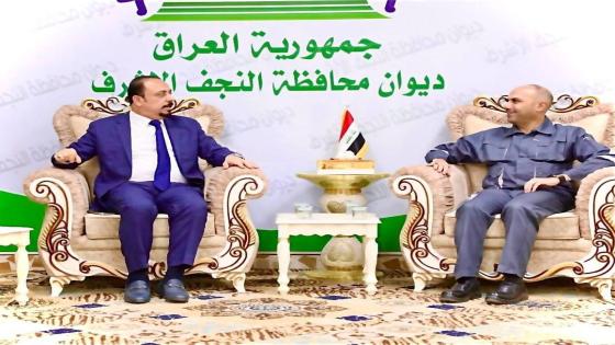 محافظ النجف الأشرف يستقبل مدير عام النقل الخاص في وزارة النقل