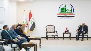 محافظ النجف الأشرف يستقبل مدير مكتب المفوضية العليا المستقلة للإنتخابات