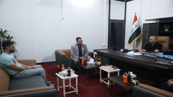 الوائلي يستقبل مدير مكتب هيأة الإعلام والإتصالات ويبحث معه سبل تحسين جودة شبكة الإتصالات بالنجف الاشرف