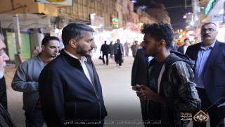 المحافظ يتابع أعمال تأهيل شوارع: (الرسول – زين العابدين – الطوسي ) في المدينة القديمة بالنجف الأشرف