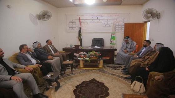 النائب الأول لمحافظ النجف الأشرف هاشم الكرعاوي يزور مقر اتحاد الجمعيات الفلاحية في المحافظة