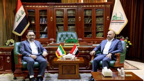 الوائلي: يستقبل محافظ مشهد في النجف الاشرف