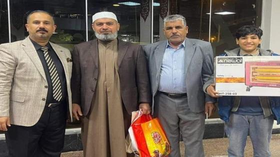 معرض النجف الاشرف الدولي يوزع هدايا تقديرية لذوي الشهداء