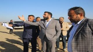 النائب الأول لمحافظ النجف الأشرف يتابع مشروع سداد الهور الرابط بين ناحيتي العباسية والحرية على هور ابن نجم