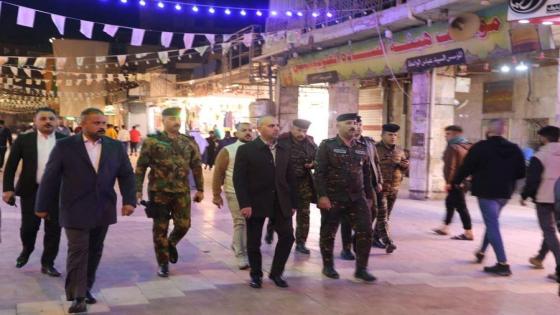 محافظ النجف الاشرف يجري جولة ميدانية لمتابعة القوى الأمنية في المحافظة