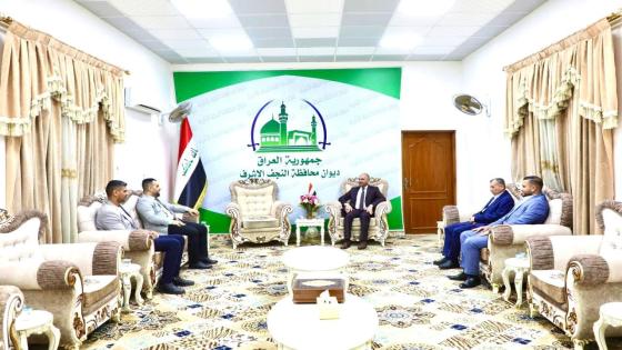 الوائلي يستقبل مدير مطار النجف الأشرف الدولي ويتابع عمل وإجراءات إدارته