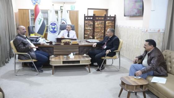 الموارد المائية تلتقي مع المهندس المقيم لمشروع كفل- شنافية في مبنى المديرية بالنجف الاشرف