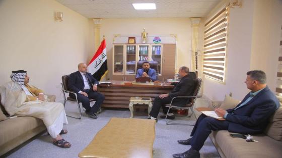 النائب الأول لمحافظ النجف الاشرف هاشم الكرعاوي يترأس اجتماع اللجنة العليا للتسويق.