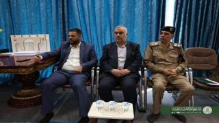 مدير بلدية الكوفة يحضر اجتماع لفك اختناق نفق مسلم بن عقيل (ع)