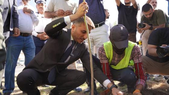 محافظ النجف الأشرف يعلن إنطلاق الحملة التطوعية للتشجير في المحافظة