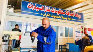 استمرار إضافة منظومات الغاز للسيارات في ورشة النجف الأشرف