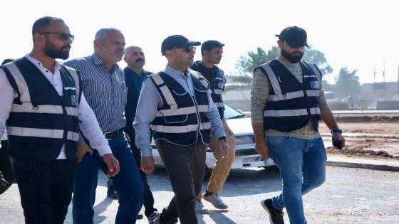 محافظ النجف الاشرف الدكتور المهندس ماجد الوائلي يتابع مشروع تأهيل المدخل الجنوبي