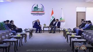 محافظ النجف الأشرف يلتقي معاون مدير مكتب رئيس الوزراء لتذليل العقبات ومتابعة المشاريع المتلكئة