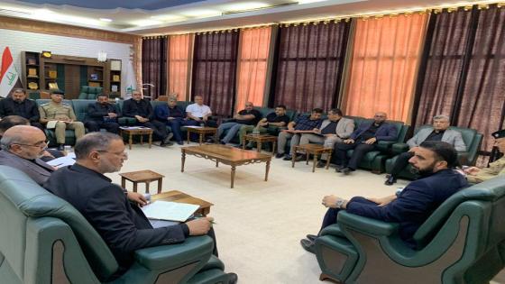 اجتماع اللجنة الخدمية والتنظيمية في ديوان محافظة النجف الاشرف تحضيرا لزيارة الأربعين المليونية